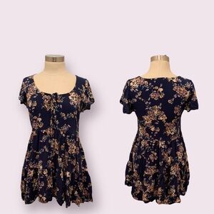 Altar’d State navy floral dress